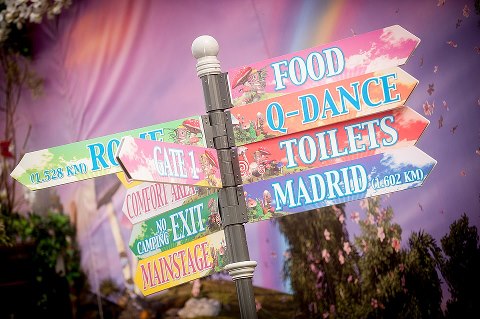 All directions only point to the Biggest Rave- Tomorrowland.