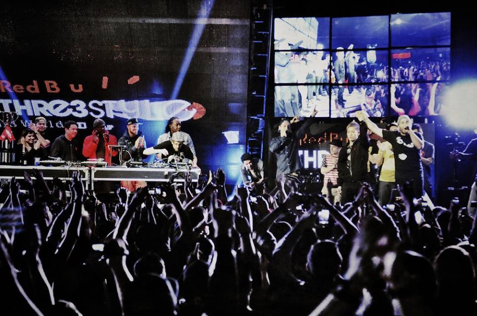 Ladies and gents, your Red Bull Thre3Style 2013 World Champ is Japan's DJ SHINTARO!!! — with Emilio Rico Yujra Porce