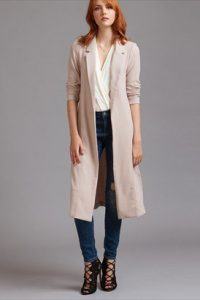 pink maxi blazer